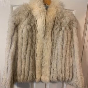 Saga Furs Cream Fur Jacket